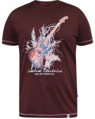 D555 Redbourn Lightning Bolt Guitar Printed T-Shirt