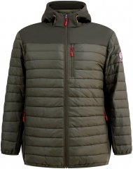 D555 Northfield hybrid soft shell stepēta jaka ar kapuci khaki
