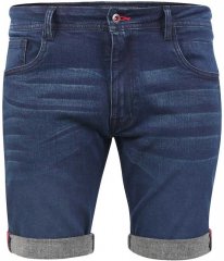 D555 BRENTWOOD Dark Blue Denim Shorts