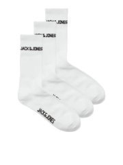 Jack & Jones Melvin Tenisa zeķes Balts 3-pack