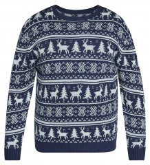 North Latitude 63144 Fjell Reindeer Knit Tumši zila