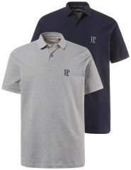 JP1880 704317 Polo krekls 2 gab. Tumši zils/Pelēks melanžs