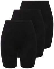 Ulla Popken 716595 Bokseršorti 3 gab. Melns