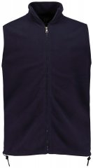 JP1880 723305 Flīsa veste ar stāvapkakli Tumši zils TALL