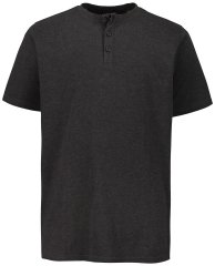 JP1880 726695 Henley T-krekls Tumši pelēks
