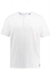 JP1880 726695 Henley T-krekls Balts