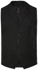 JP1880 828736 Tvīda veste ar adītu muguru Melns