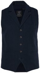 JP1880 828736 Tvīda veste ar adītu muguru Tumši zils