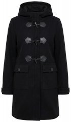Ulla Popken 829347 Duffle mētelis Melns