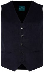 Boston Park 952 Velveta veste ar adītu muguru Tumši zils