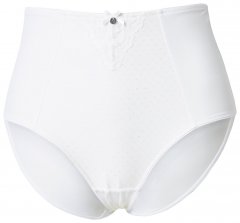 Ulla Popken 834307 Figūru veidojošas biksītes ar mežģīnēm Pienbalts