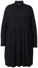 Ulla Popken 844233 Adīta kleita ar garām piedurknēm Melns