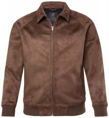 JP1880 846200 Bomber jaka zamšādas imitācijā Tumši brūns