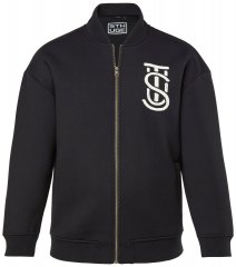 STHUGE 847083 Varsity jaka no scuba auduma Melns