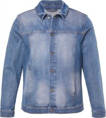 STHUGE 847739 Džinsa jaka vintage stilā Gaiši zils