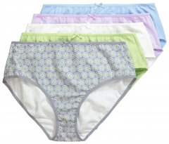 Ulla Popken 849202 Biksītes ar rakstu 6 gab. Pelēks