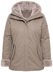 Ulla Popken 850509 Mākslīgās kažokādas jaka Taupe