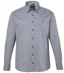 JP1880 850931 Chambray krekls ar garām piedurknēm Melns TALL