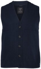 JP1880 851800 Skujiņraksta tvīda veste Tumši zils