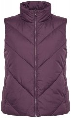 Ulla Popken 851833 Stepēta veste ar stāvapkakli Brūns