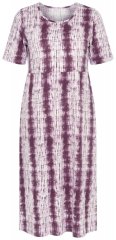 Ulla Popken 852854 Svītraina midi kleita Brūns