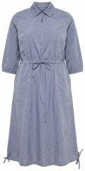 Ulla Popken 854413 Midi kleita ar auklu Pelēks