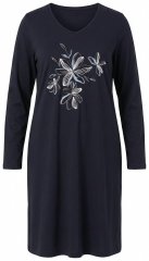Ulla Popken 856132 Ziedains naktskrekls Melns