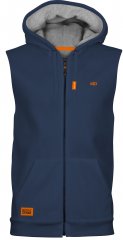 Motley Denim Brussels Sleeveless Hoodie Dark Indigo