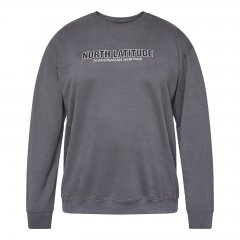 North Latitude Crewneck Sweatshirt Pelēka/Charcoal