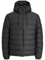 Jack & Jones Point PU Puffer Jacket Black
