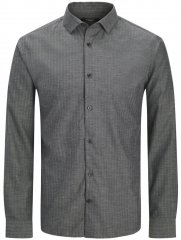 Jack & Jones Parker Melange Long Sleeve Shirt Black