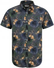 Jack & Jones Hawaii AOP Shirt Grey