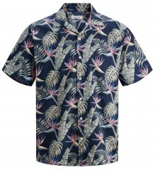 Jack & Jones JJCOASTAL RESORT Floral Shirt Navy