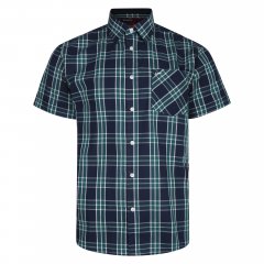 Kam Jeans 6202 Casual Check Shirt Navy