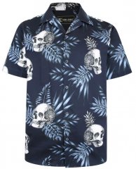Kam Jeans P015 Casual Shirt with Skull Print