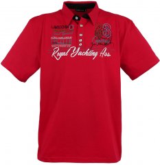 Lavecchia 4688 Printed Jersey Poloshirt Red