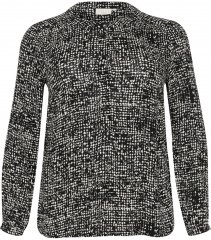 Kaffe Curve Mila Ami Blūze Melns/Turtledove