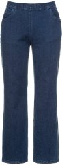 Ulla Popken Wide Leg Elastic Waist Mary Fit Marlene Stretch Jeans Denim Blue