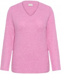 Kaffe Curve Emilia Pullover Pink Power Melange