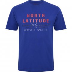 North Latitude T-shirt Printed Short Sleeve Blue