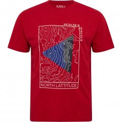 North Latitude T-Shirt Printed Short Sleeve Red