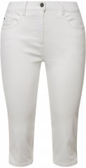 Ulla Popken Basic Capri Sarah Fit Jeans Snow White