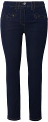 Ulla Popken High Waisted Stretch Fit Jeans Denim Blue