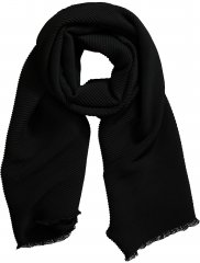 Ulla Popken Pleated Lightweight Scarf Navy