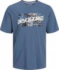 Jack & Jones Hawaii Shape Crew Neck T-Shirt Blue