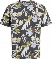 Jack & Jones Varenna AOP Crew Neck T-Shirt Grey