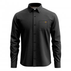Motley Denim Lisbon Long Sleeve Shirt Charcoal