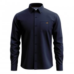 Motley Denim Lisbon Long Sleeve Shirt Navy