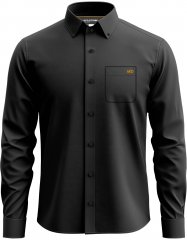 Motley Denim Lisbon Long Sleeve Shirt Charcoal