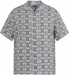 North Latitude 61313 Viskozes Krekls ar Kubas Apkakli Pelēka